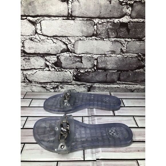 Vince Camuto Clear Rubber Chain Casual Thong Sandals Women Sz 6M US/36EU - Picture 12 of 16
